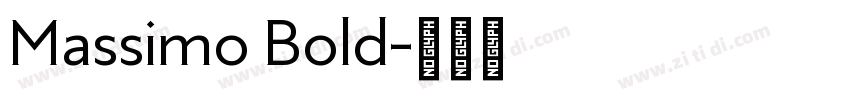 Massimo Bold字体转换